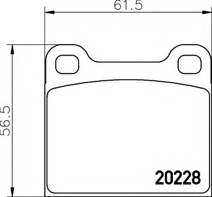 BREMSBELAGSATZ 8DB355006981 HELLA