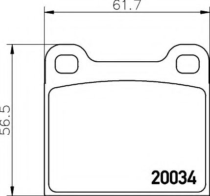 BREMSBELAGSATZ 8DB355007021