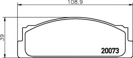 BREMSBELAGSATZ 8DB355007111 HELLA