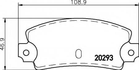 BREMSBELAGSATZ 8DB355007141 HELLA