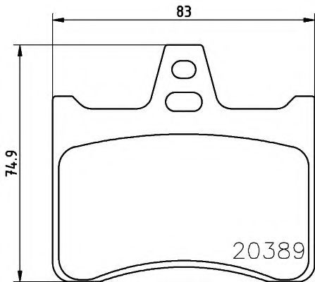 BREMSBELAGSATZ 8DB355007201