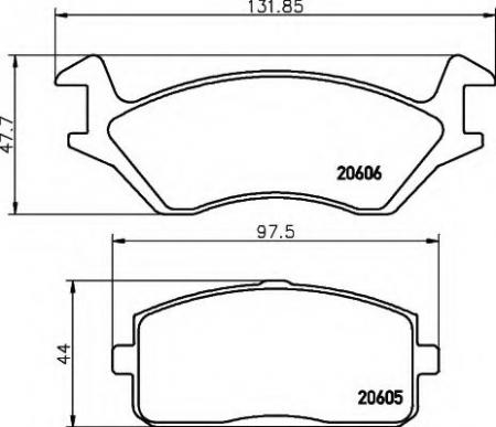 BREMSBELAGSATZ 8DB355007231