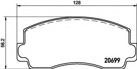 BREMSBELAGSATZ 8DB355007241