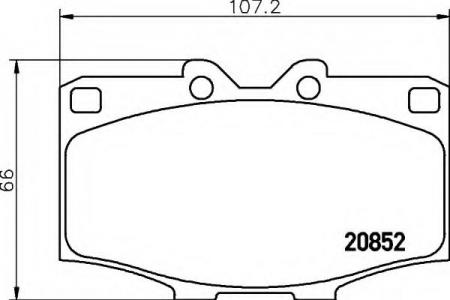 BREMSBELAGSATZ 8DB355007301