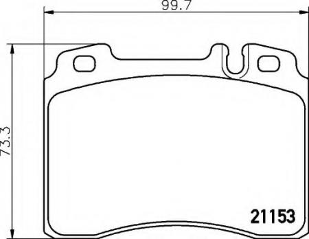 BREMSBELAGSATZ 8DB355007471 HELLA