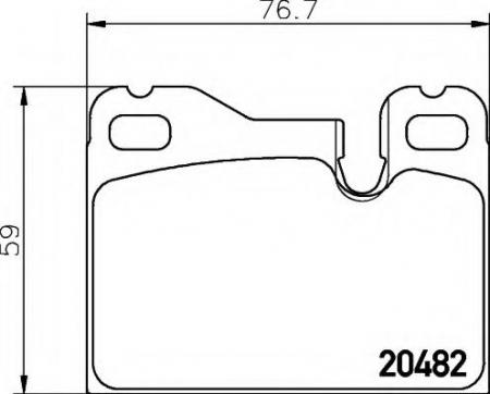 BREMSBELAGSATZ 8DB355008131 HELLA