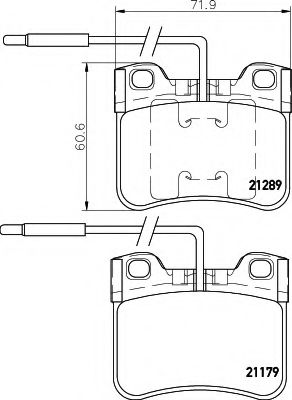 BREMSBELAGSATZ 8DB355007811