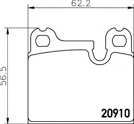 BREMSBELAGSATZ 8DB355008111