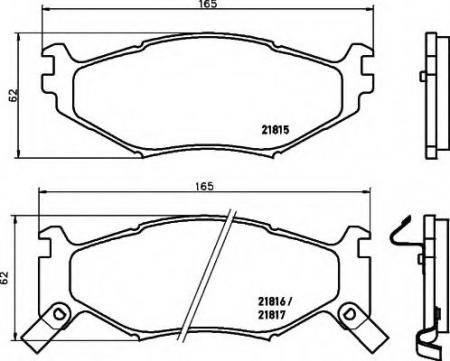 BREMSBELAGSATZ 8DB355008211 HELLA