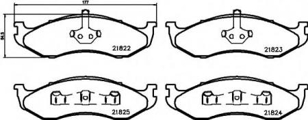 BREMSBELAGSATZ 8DB355008231 HELLA