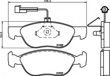 BREMSBELAGSATZ 8DB355008321 HELLA