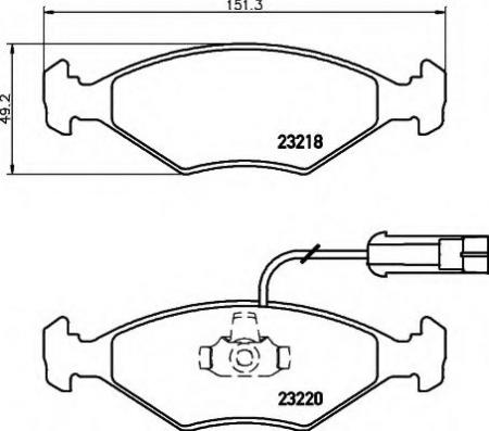 BREMSBELAGSATZ 8DB355008391