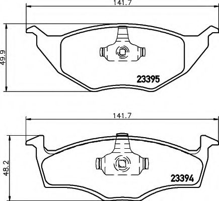 BREMSBELAGSATZ 8DB355008481