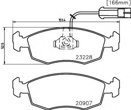 BREMSBELAGSATZ 8DB355008521