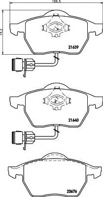 BREMSBELAGSATZ 8DB355008531