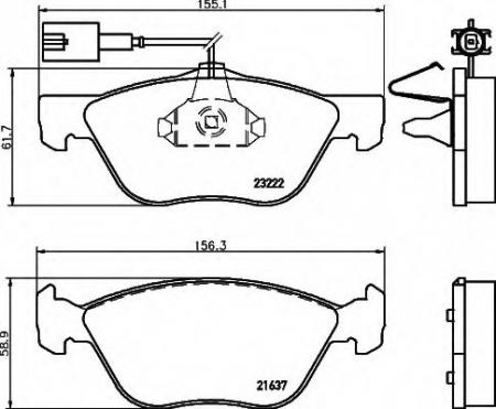 BREMSBELAGSATZ 8DB355008611