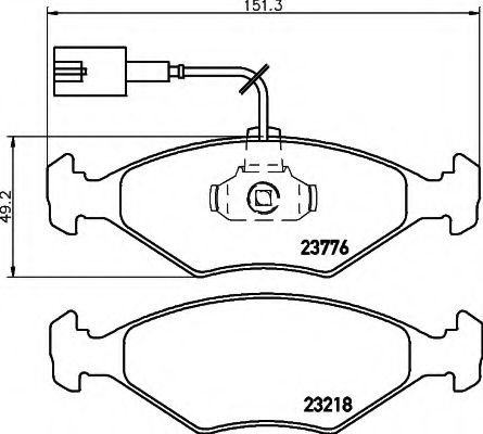 BREMSBELAGSATZ 8DB355008811