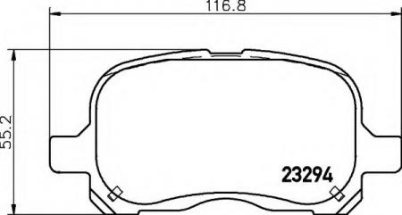 BREMSBELAGSATZ 8DB355009251 HELLA