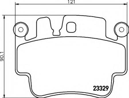 BREMSBELAGSATZ 8DB355009281 HELLA