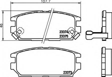 BREMSBELAGSATZ 8DB355009291