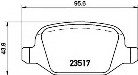 BREMSBELAGSATZ 8DB355009361 HELLA