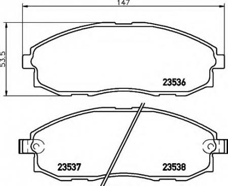 BREMSBELAGSATZ 8DB355009381 HELLA