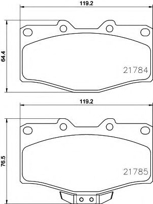 BREMSBELAGSATZ 8DB355009471