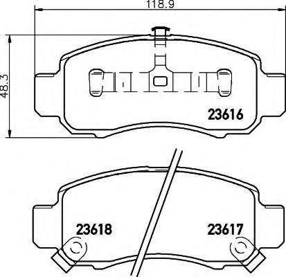 BREMSBELAGSATZ 8DB355009711