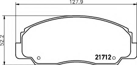 BREMSBELAGSATZ 8DB355009781 HELLA