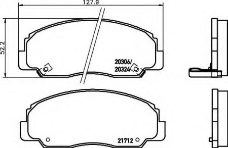 BREMSBELAGSATZ 8DB355009791