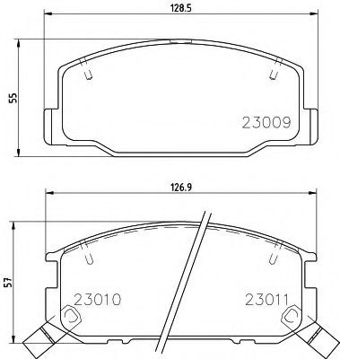 BREMSBELAGSATZ 8DB355009831 HELLA