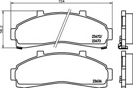 BREMSBELAGSATZ 8DB355009941 HELLA