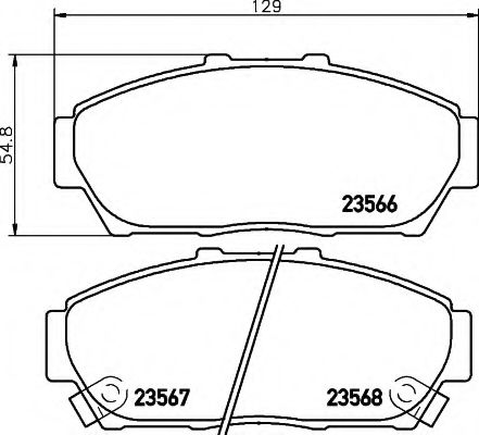 BREMSBELAGSATZ 8DB355009981