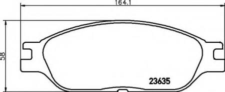 BREMSBELAGSATZ 8DB355010041 HELLA