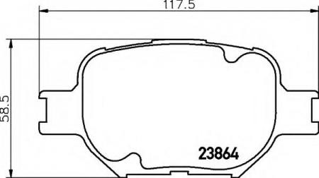 BREMSBELAGSATZ 8DB355010201 HELLA