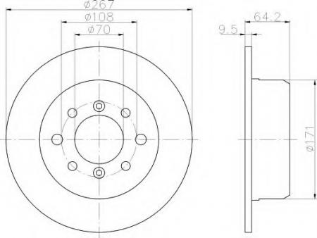 BREMSSCHEIBE 8DD355103251