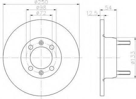 BREMSSCHEIBE 8DD355100241