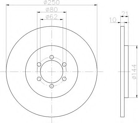 BREMSSCHEIBE 8DD355101071