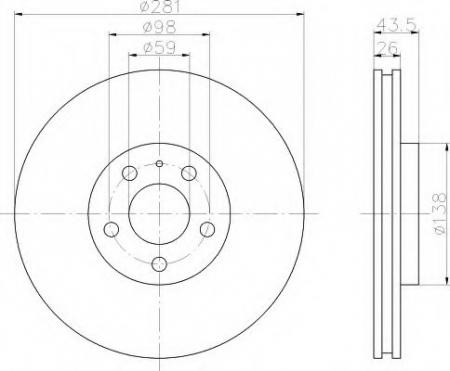 BREMSSCHEIBE 8DD355103131