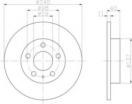 BREMSSCHEIBE 8DD355105511