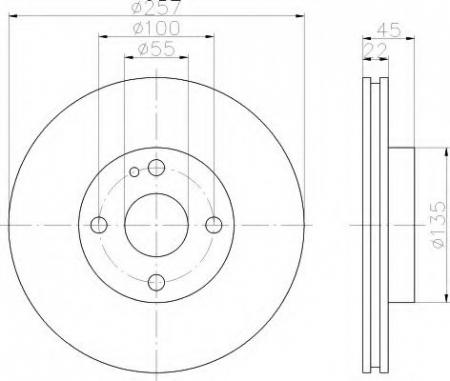 BREMSSCHEIBE 8DD355103181