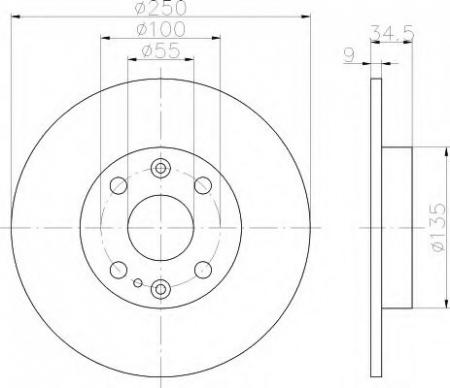 BREMSSCHEIBE 8DD355103191