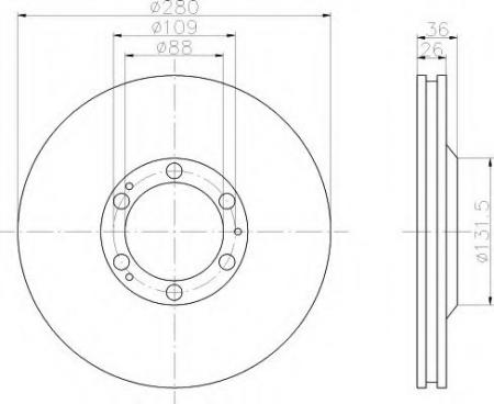 BREMSSCHEIBE 8DD355104721