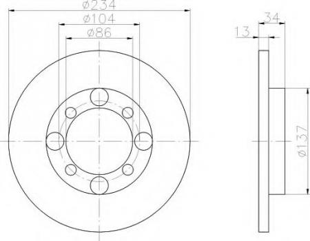 BREMSSCHEIBE 8DD355105781