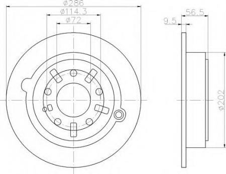 BREMSSCHEIBE 8DD355106211