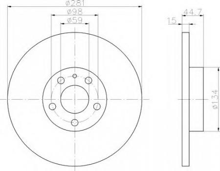 BREMSSCHEIBE 8DD355106451