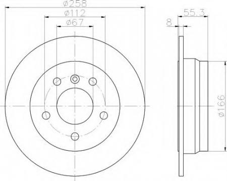 BREMSSCHEIBE 8DD355106951