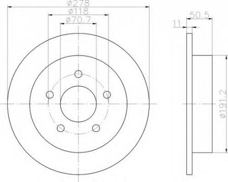 BREMSSCHEIBE 8DD355106961