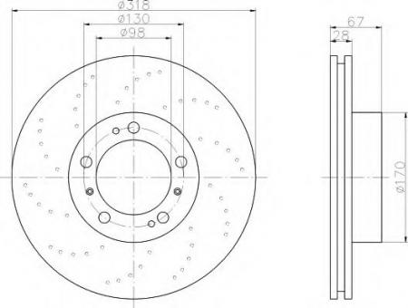 BREMSSCHEIBE 8DD355106971