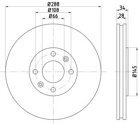 BREMSSCHEIBE 8DD355107841